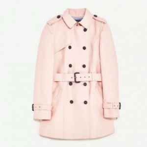 Pink Zara trench coat